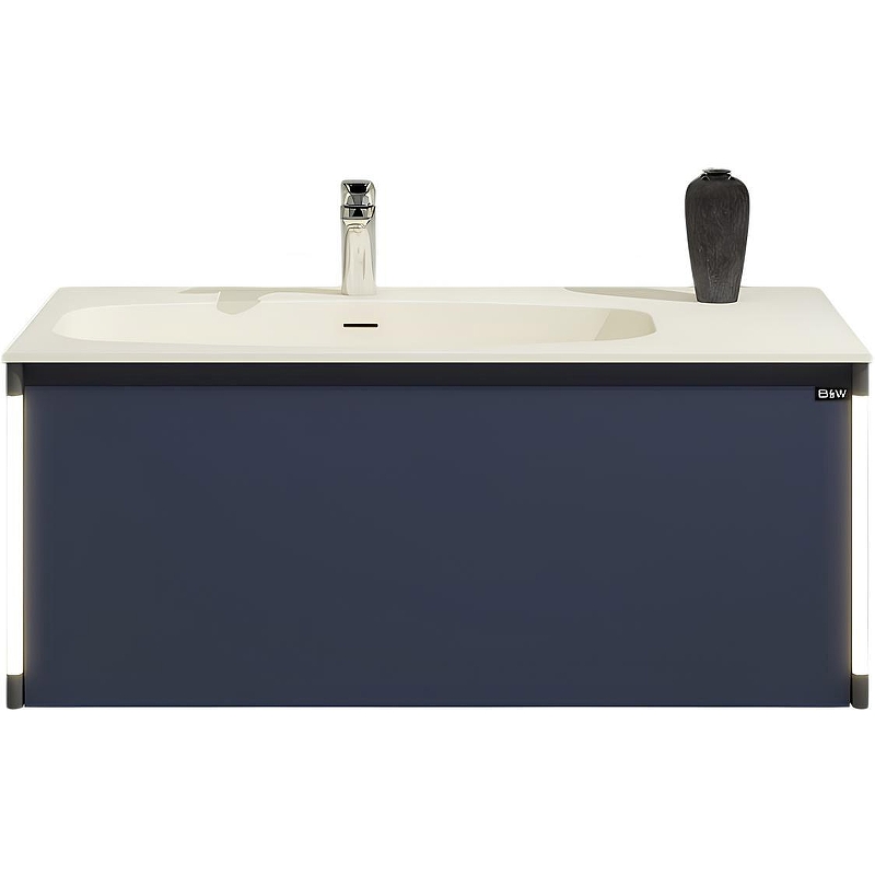 Тумба с раковиной Black&White Universe U945.800 80 945800 подвесная Dark Blue