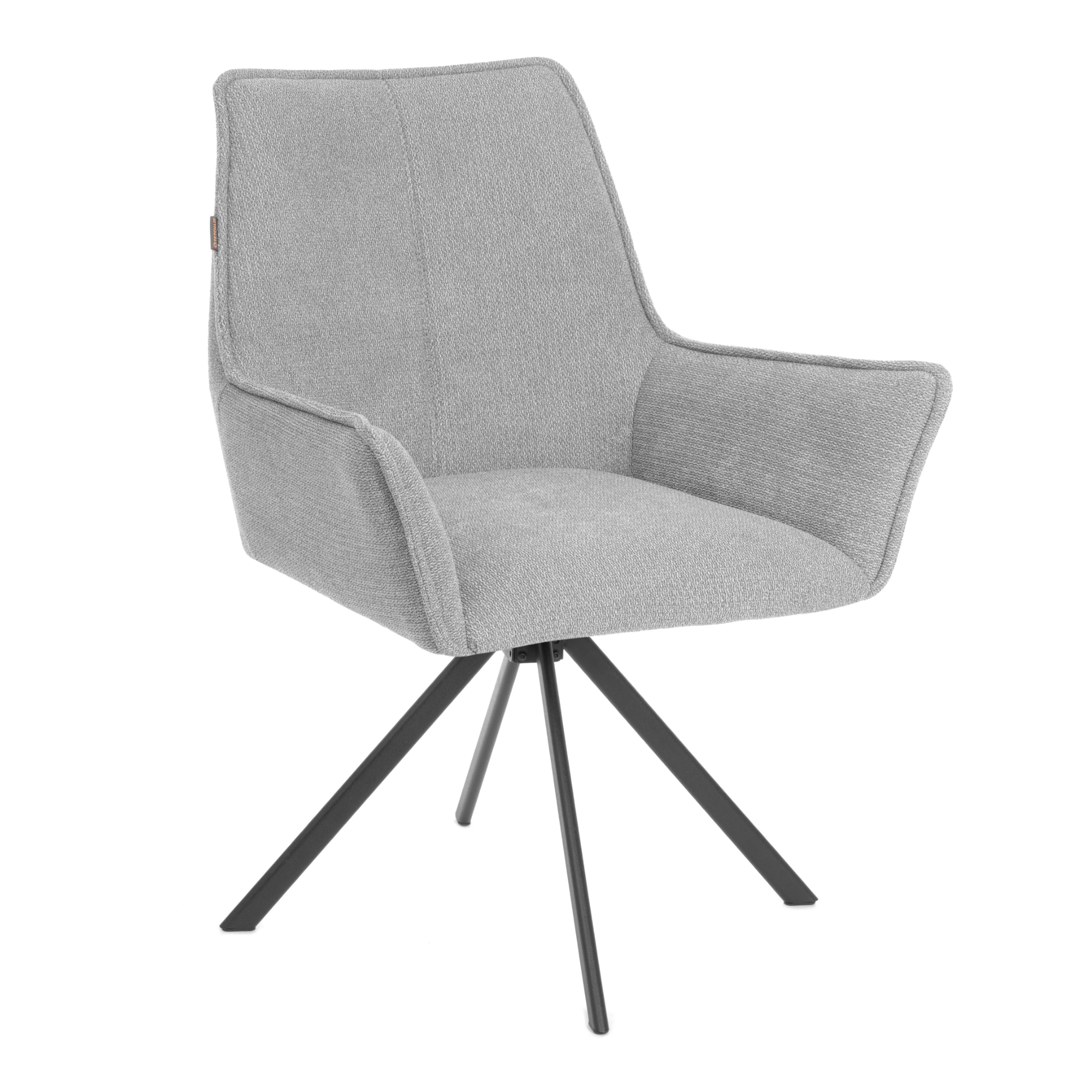 Кресло TC Murano/Мурано опора 360, велюр/букле (HYP), светло-серый