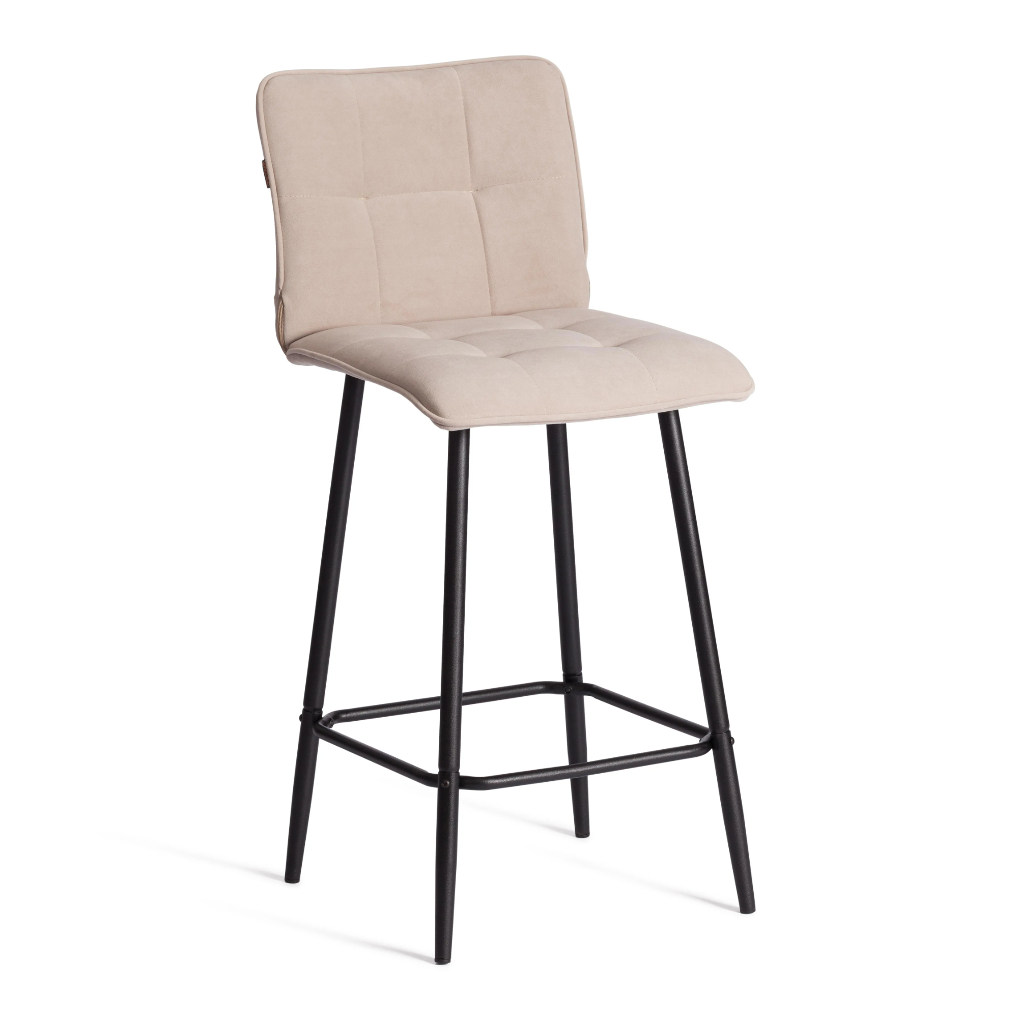 Полубарный стул TC Bari/Бари велюр, бежевый, 7, 42х55х99 см