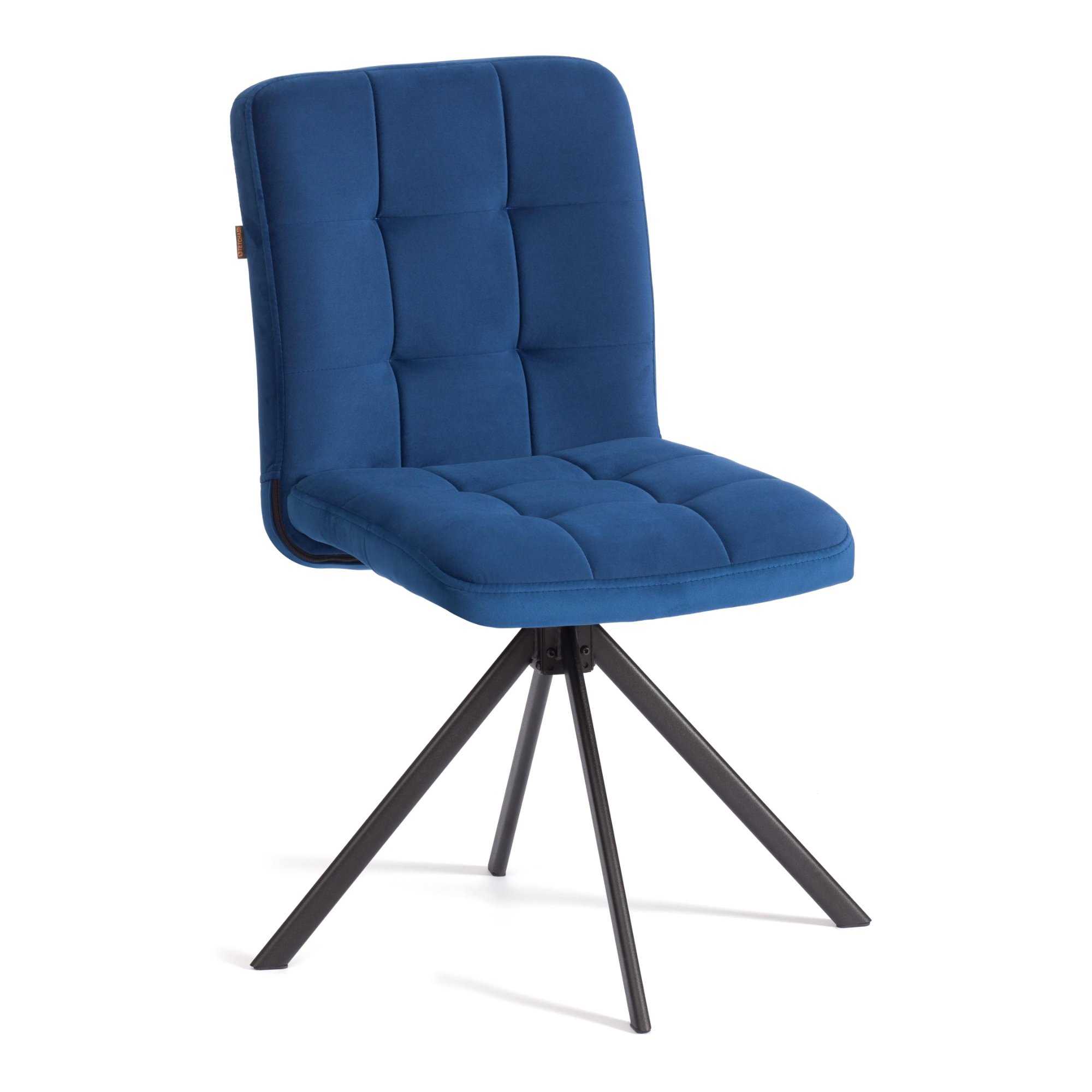 Стул обеденный TC Medeo поворотный механизм 360, велюр, Blue (синий)