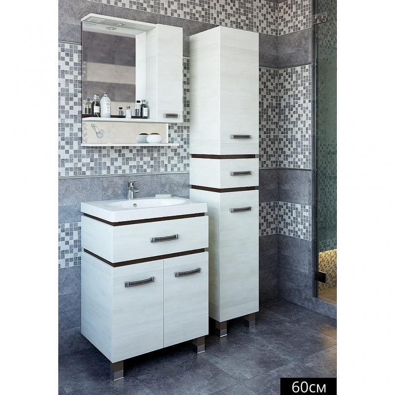 Зеркало со шкафом Sanflor Техас 60 R С0000001973 Венге Орегон