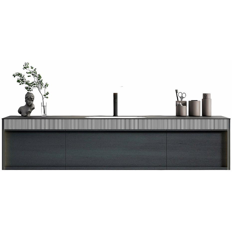 Тумба с раковиной Black&White Universe U950.1600 160 9501600 подвесная Antique Grey