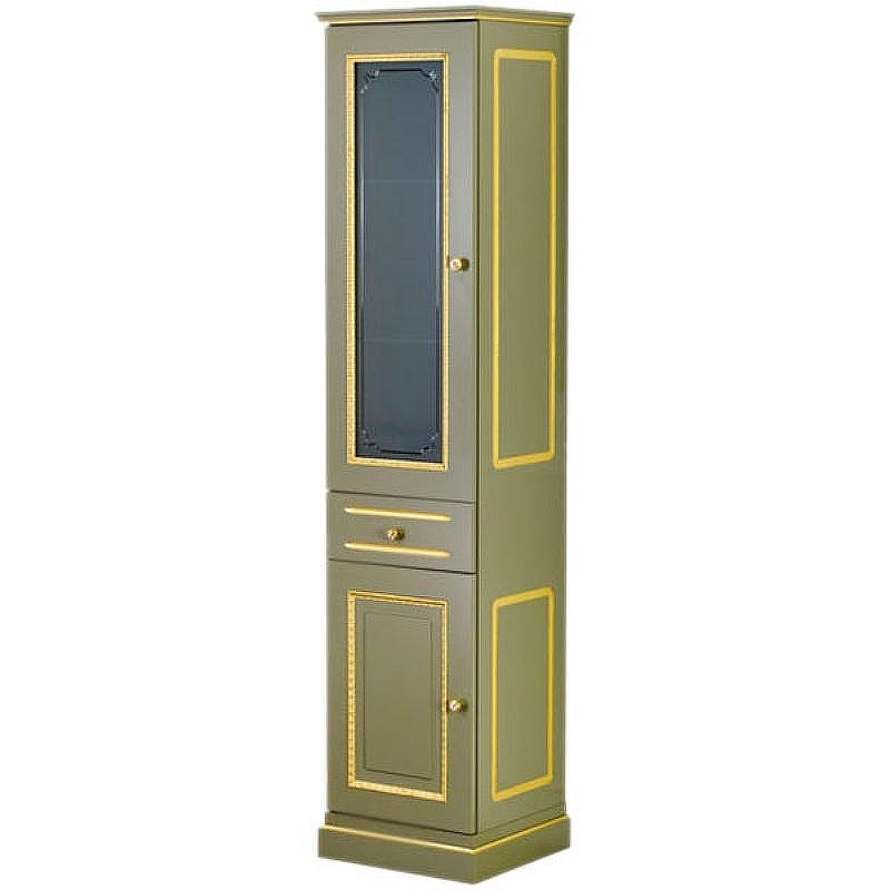 Шкаф пенал Migliore Ravenna 44 L 27072 Оливковый Золото