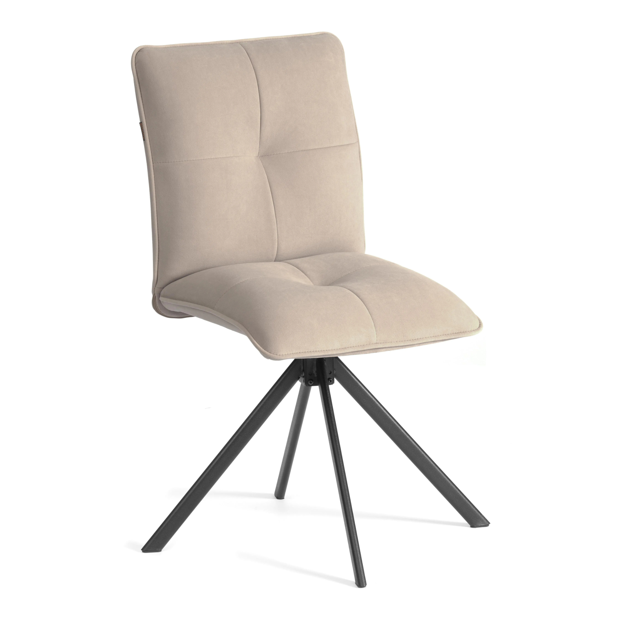 Стул обеденный TC Sweet поворотный механизм 360, велюр, бежевый, 7