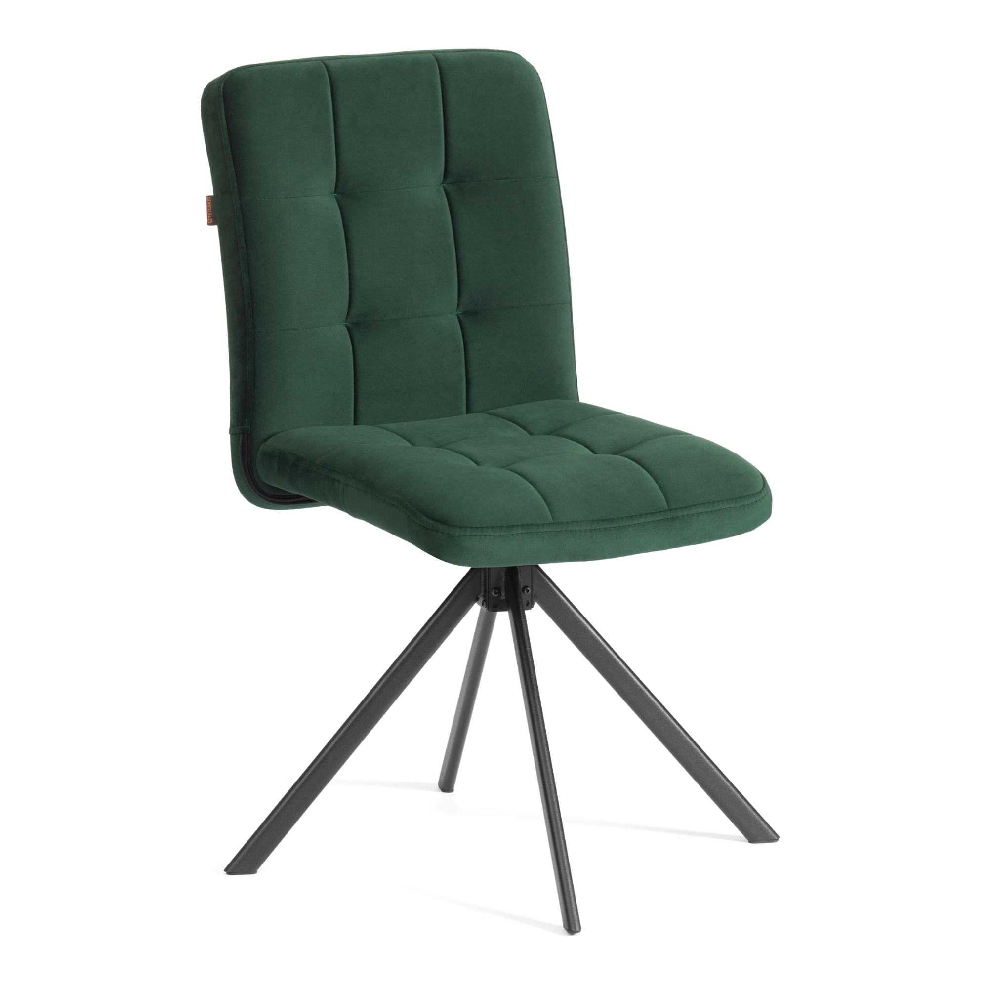 Стул обеденный TC Medeo поворотный механизм 360, велюр, Deep Forest (изумруд)