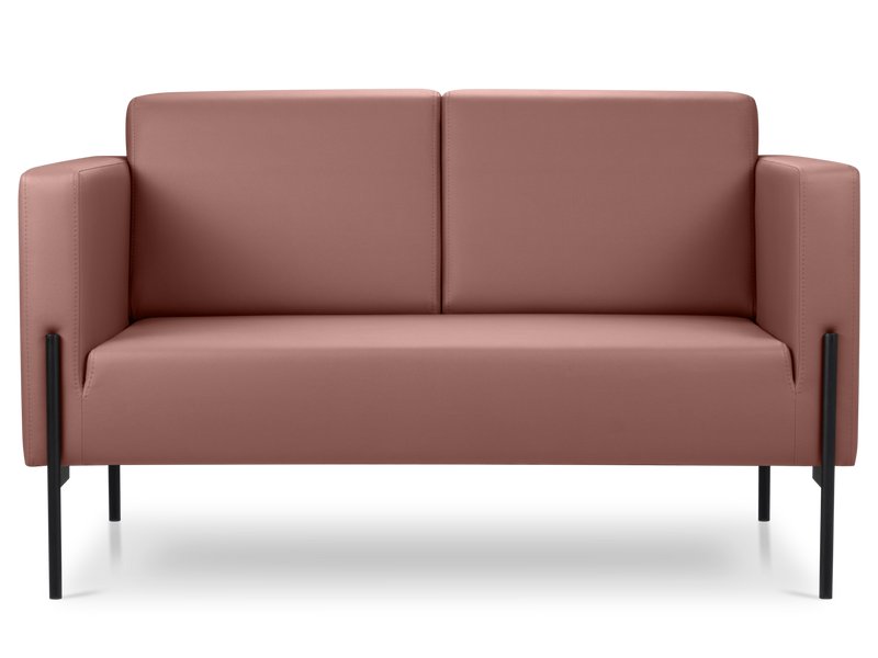 Диван прямой Боско-2 Экокожа Терракотовый