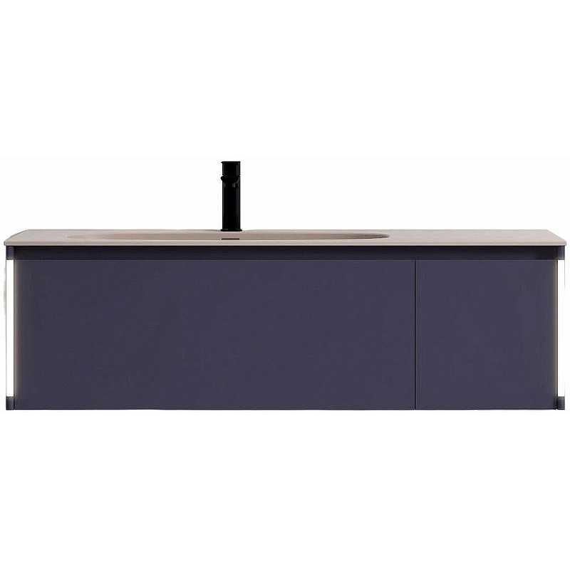 Тумба с раковиной Black&White Universe U945.1200 120 9451200 подвесная Dark Blue