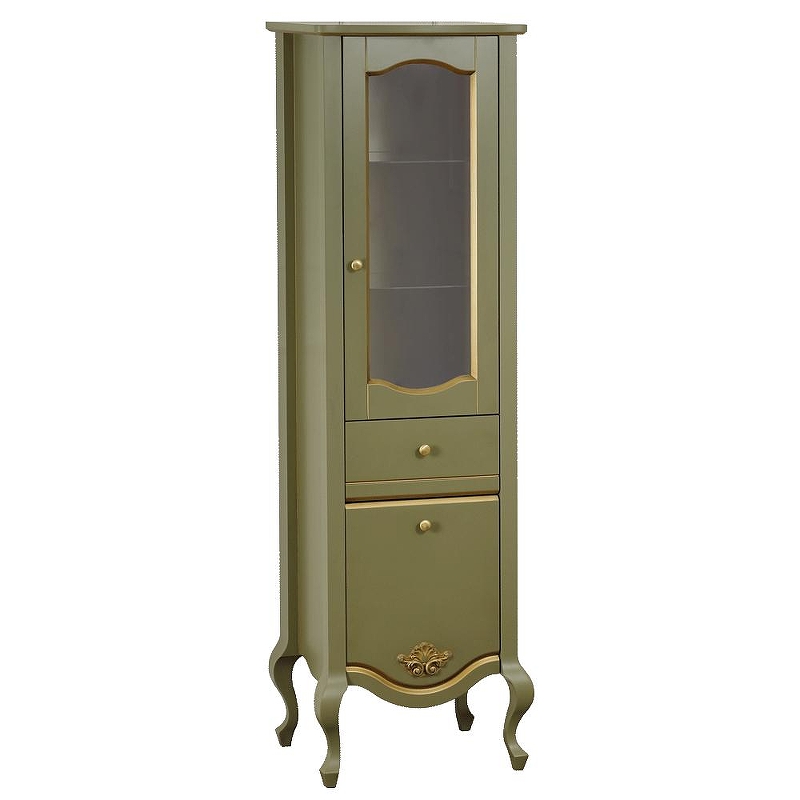 Шкаф пенал Migliore Impero 49 28617 цвет Олива