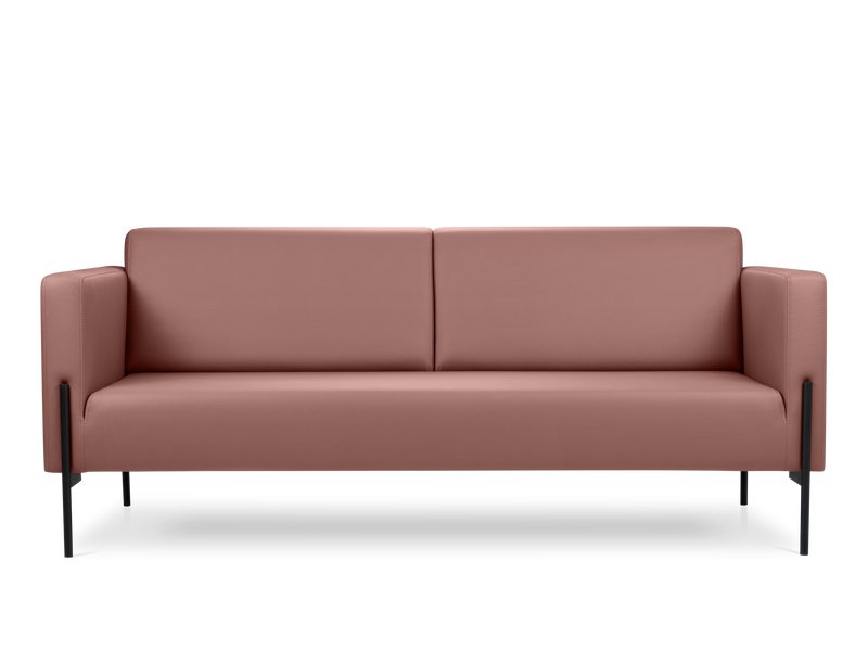 Диван прямой Боско-3 Экокожа Терракотовый