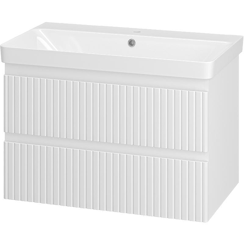 Тумба с раковиной Brevita Victory 80 УТ000015995 подвесная Белая матовая