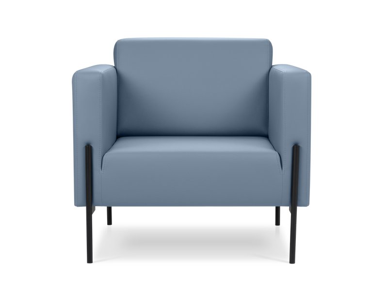 Кресло Боско Экокожа Синий