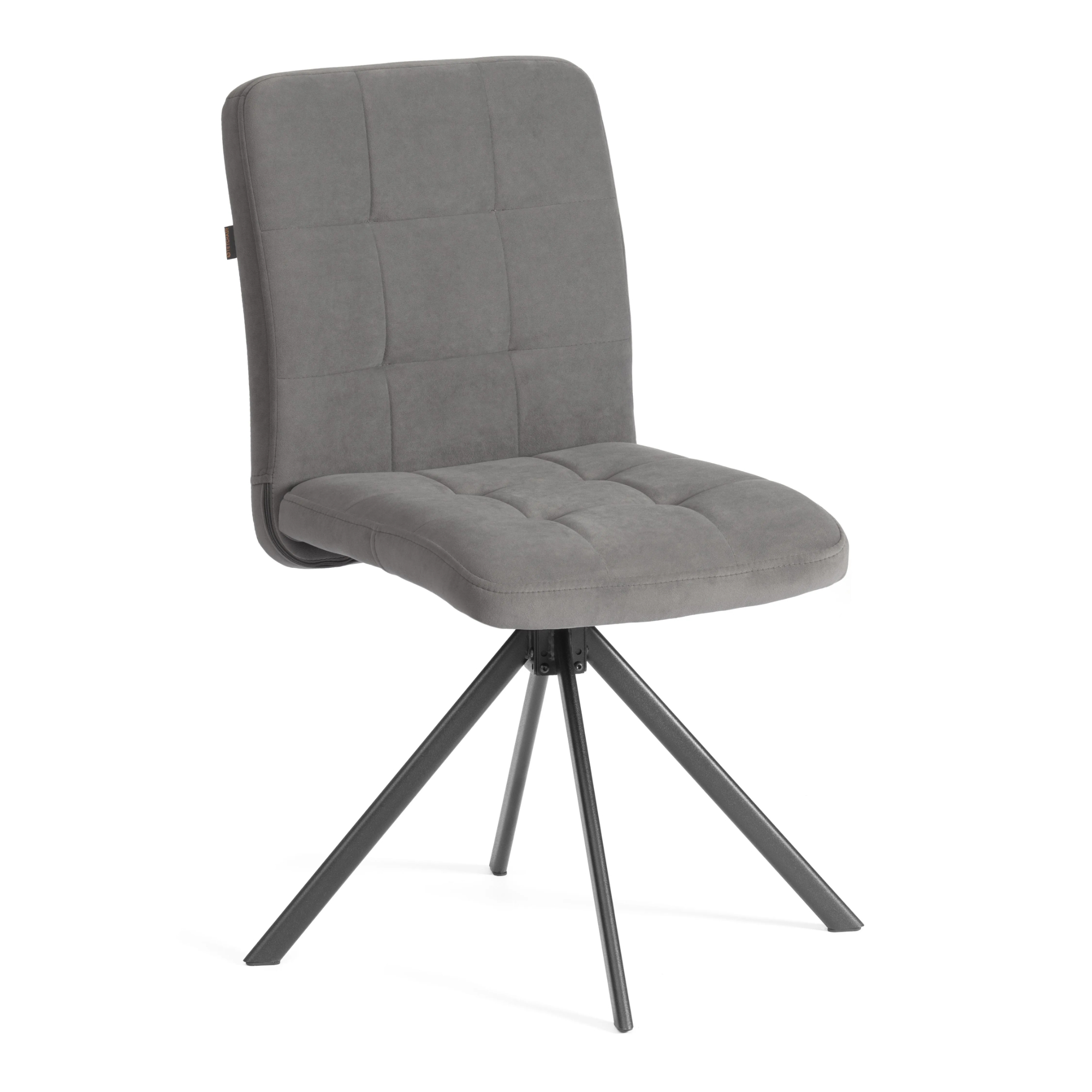 Стул обеденный TC Medeo поворотный механизм 360, велюр, серый, 29